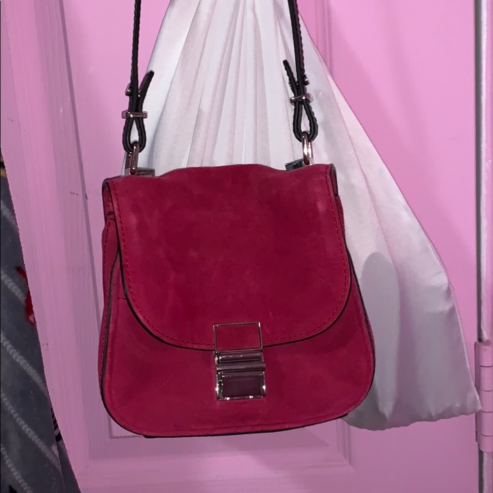 Vintage pink crossbody bag